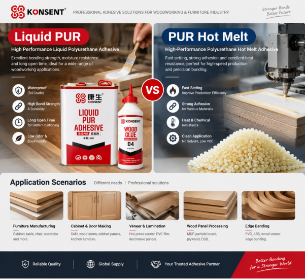 Liquid PUR vs PUR Hot Melt Adhesive: Which One Fits Your Line?